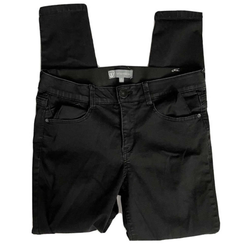 Wit & Wisdom Black Skinny Ankle Jeans